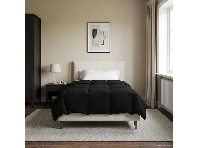  Duvet d'hiver - couette 155 x 200 cm hiver - couette microfibre (100% polyester)  - Conforama B