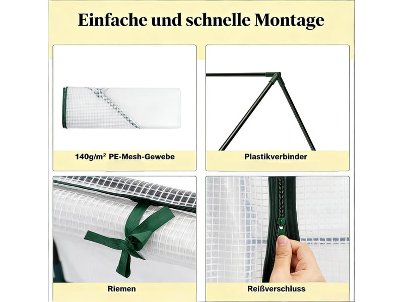  Mini-serre de jardin robuste pour plantes, serre extérieure compacte  - Conforama E