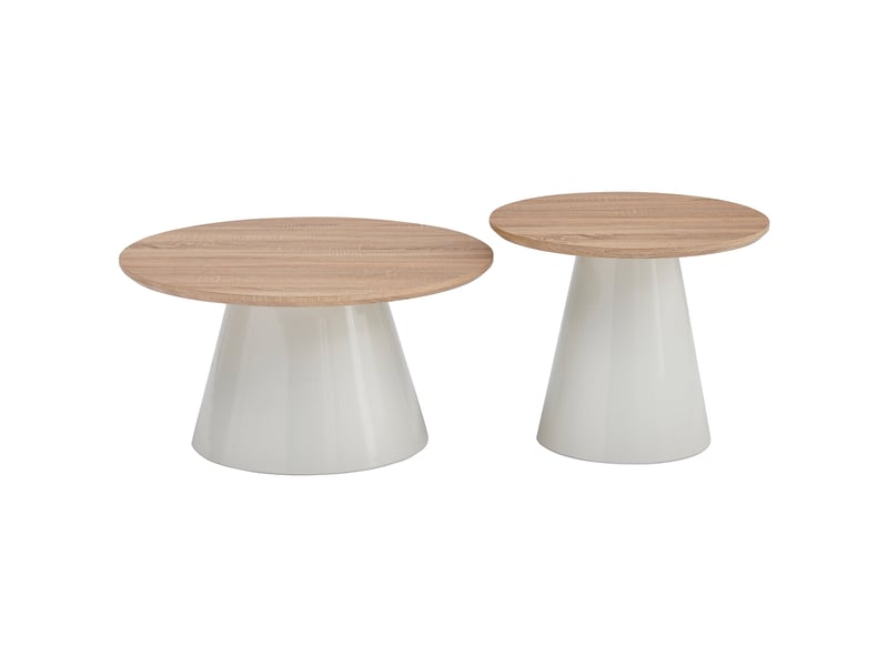  Selsey lunnea - ensemble de table basse - 80 cm - chêne naturel Lunnea - Conforama A