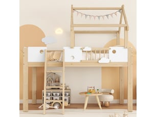 Lit mezzanine 90x200 cm <strong></strong> <strong>Fay Lum</strong> coloris bicolore