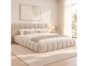 Lit 2 places 160x200 cm OPULERANE TRADING LTD coloris beige