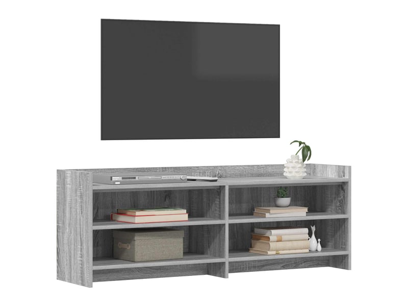  Meuble tv - banc tv - meuble de rangement 135 x 33 x 47 cm sonoma gris bois d'ingénierie  - Conforama C