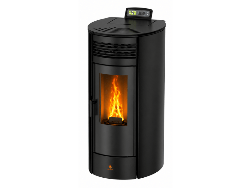 Poêle à granulés étanche flora 14 kw + télécommande - noir - Conforama B