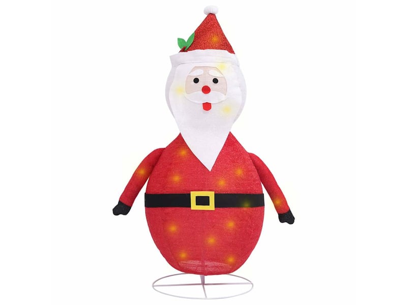  Décoration de noël figurine père noël led tissu de luxe 60 cm  - Conforama A
