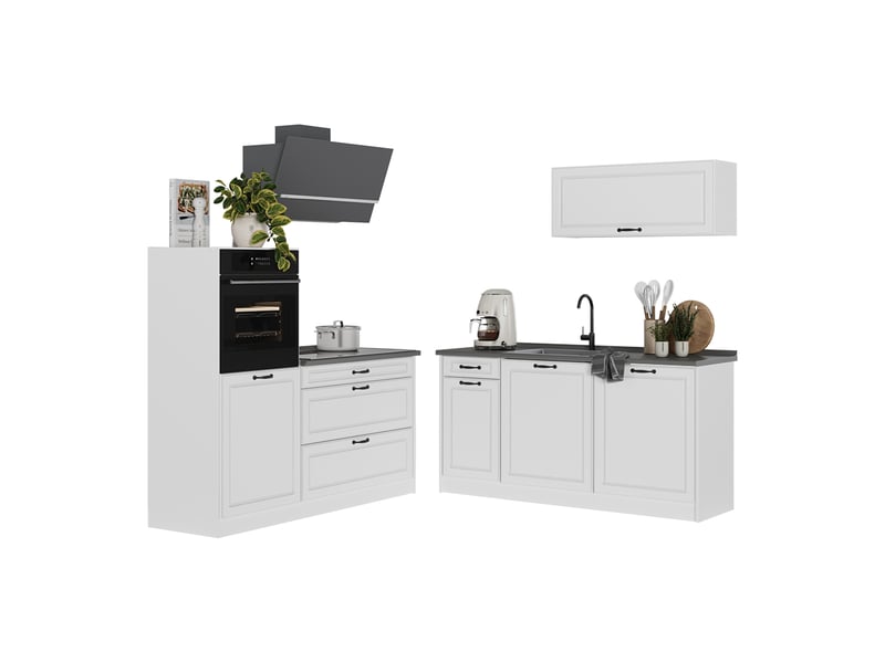  Vicco cuisine, blanc campagneblanc, 160cm sans plan de travail  - Conforama E