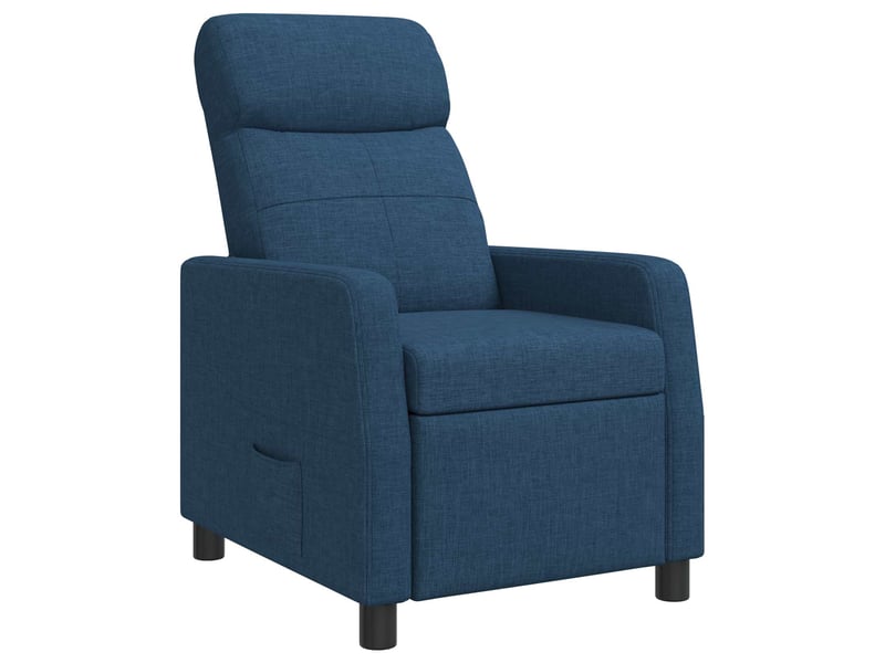  Vidaxl fauteuil inclinable bleu tissu  - Conforama A