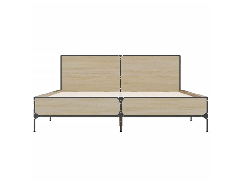  Lit double- lit adulte -  cadre de lit sans matelas chêne sonoma 120x190 cm  - Conforama C