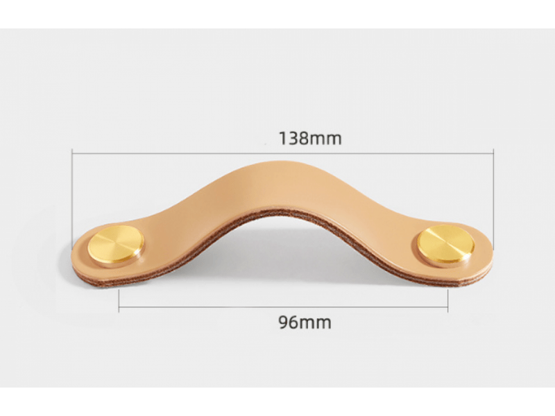  Tiroirs en cuir pour meubles, tiroirs en cuir pour armoires, délicat tiroir en cuir avec vis de 13,8 cm  - Conforama B