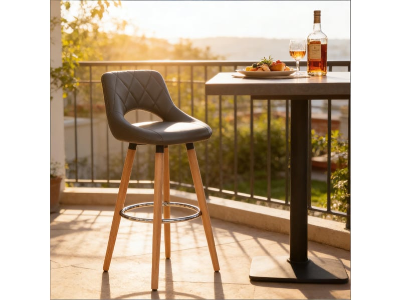  Chaise élégance 1 pièce, style moderne, multifonction, dossier, cuisine, bar et salle à manger  - Conforama E