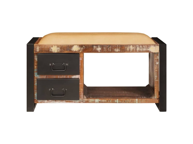  Banc chambre, banc de rangement multicolore 80x35x40 cm  - Conforama E