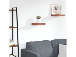 Étagère flottante, étagère suspendue montage mural rouge 23 x 23,5 x 3,8 cm cf42569