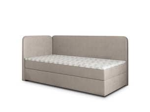 Lit avec rangement 90x200 cm MASSENO   coloris beige