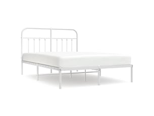 Lit 2 places 135x190 cm    coloris blanc