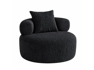 Fauteuil fixe DJ-W3463P49987123-ZMS Tissu noir vendu A l'unité