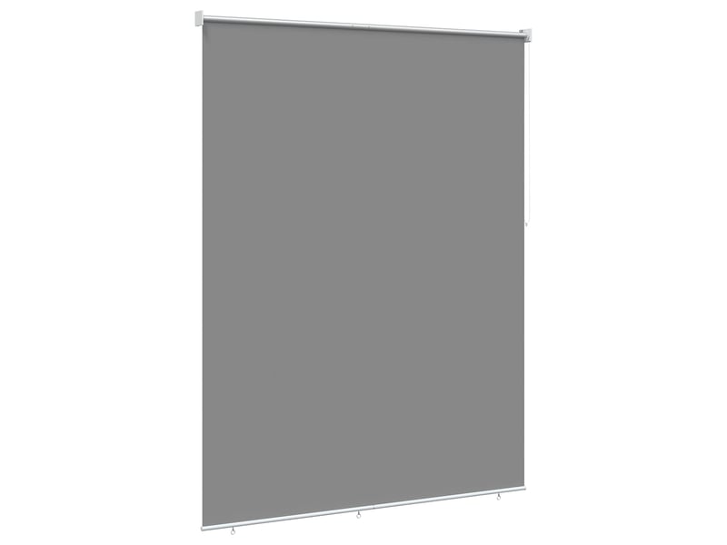 Store enrouleur, store roulant extérieur protection uv gris clair polyester cf47508 - Conforama D