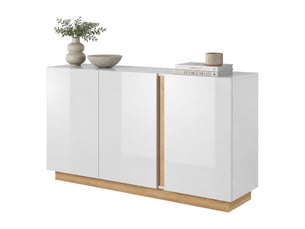 Buffet 3 porte(s) DMORA Hala - 138 cm coloris blanc