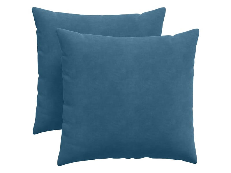 Lot de 2 coussins de canapé, coussins décoratifs bleu 45 x 45 cm cf58999 - Conforama A