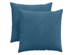 Lot de 2 coussins de canapé, coussins décoratifs bleu 45 x 45 cm cf58999