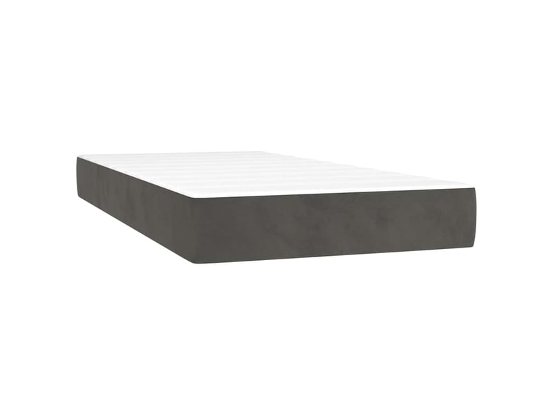 Matelas de lit à ressorts ensachés fermeté moyenne gris foncé 80x200x20 cm  - Conforama A