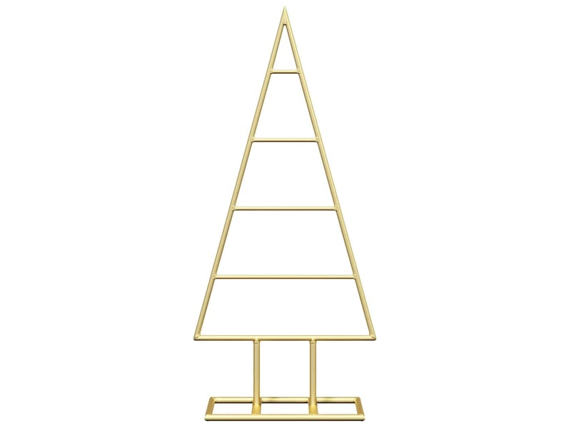  Arbre de noël, sapin de noël en métal doré 60 cm acier peint par poudre  - Conforama E
