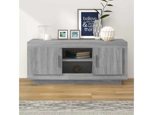 Meuble tv coloris gris 102 cm <strong></strong> <strong></strong>