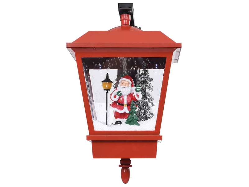  Lampe murale de noël lumières led et père noël rouge 40x27x45cm  - Conforama D