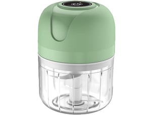 Mini hachoir électrique usb rechargeable 250ml - sans fil - pour ail, oignons, viande, piment - compact & puissant