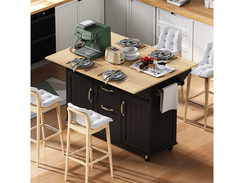  Desserte 2 portes 2 tiroirs coloris noir mdf desserte noir - Conforama E