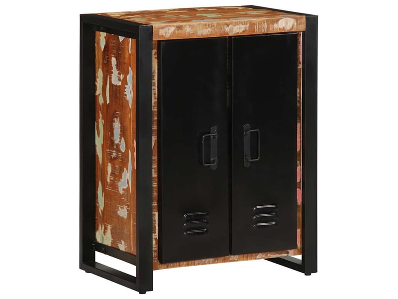  Buffet - bahut - meuble de rangement multicolore 55x35x70 cm bois massif récupération  - Conforama D
