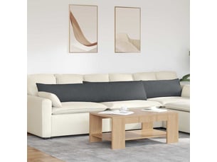 Lot de 2 coussins de canapé, coussins décoratifs gris foncé 200 x 40 cm cf59084