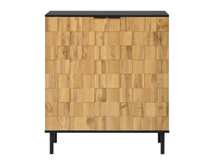 Meuble à chaussures 80x35x91,5 cm, armoire de rangement 2 portes avec revêtement imitation bois et capacité modulable