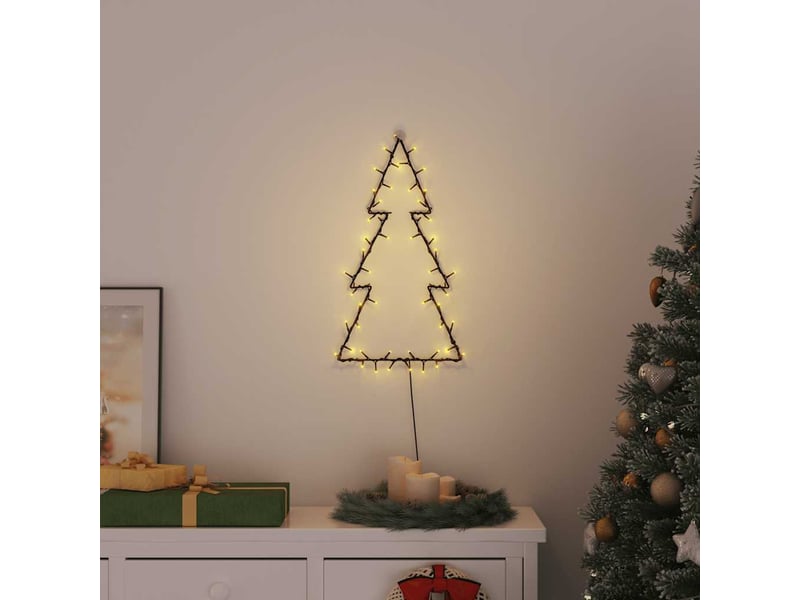  Lumières de noël silhouette d'arbre de noël 80 led blanc chaud  - Conforama B