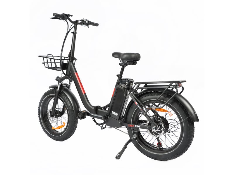  Vélo électrique pliable baolujie dz-2030, 48v16ah, pneus fat 20, noir  - Conforama D