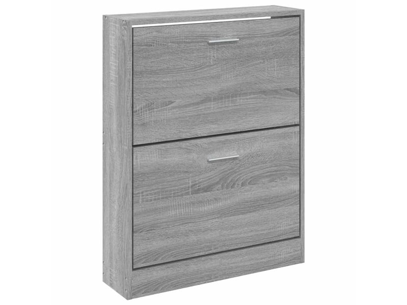  Meuble à chaussure, armoire à chaussures sonoma gris 59x17x81 cm bois d'ingénierie  - Conforama D