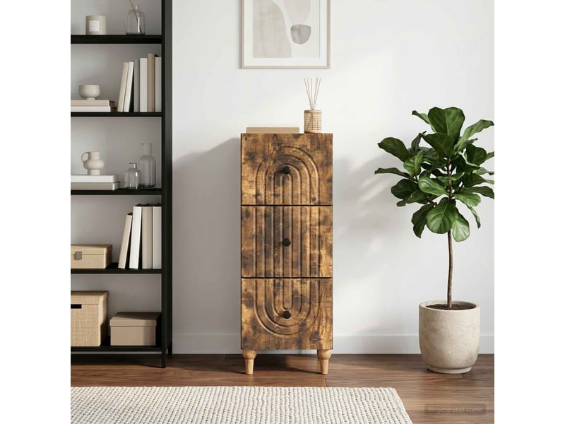  Armoire de rangement bureau, armoire à tiroirs 33 x 34.5 x 90 cm bois d'ingénierie shl826  - Conforama B