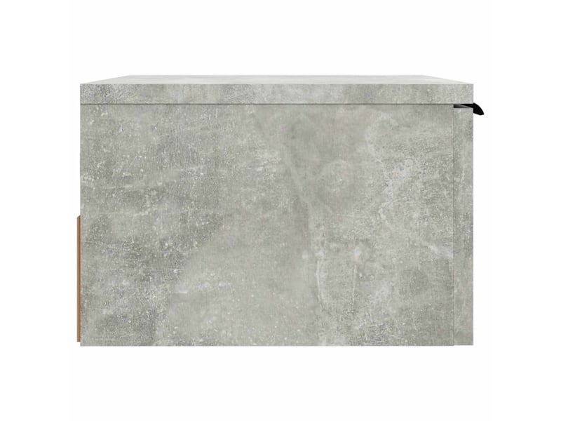  Table de chevet - cabinet de chevet - table de nuit murale gris béton 34x30x20 cm  - Conforama E