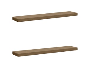 Lot de 2 coussins de banc, coussins d'assise vught 100 % polyester taupe cf58569