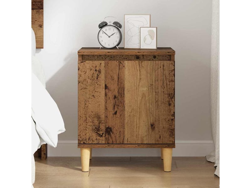 Table de chevet - cabinet de chevet - table de nuit bois ancien 40 x 30 x 50 cm bois d'ingénierie - Conforama C