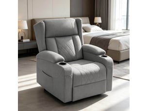 Pouf / repose pied <strong></strong> <strong></strong> gris