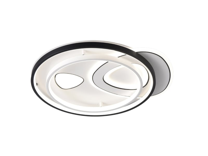  Fabrilamp evora, plafonnier, moderne, led, 160 w, 13600 lm, 3000-4000-6000 k, blancnoir, 7 x 45 x 52 cm 224385326 - Conforama A