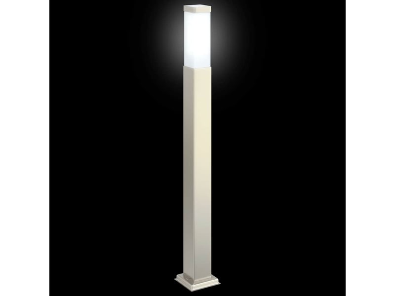 Lot de 3 borne lumineuse 80 cm acier inoxydable ip44 shl9540 - Conforama E