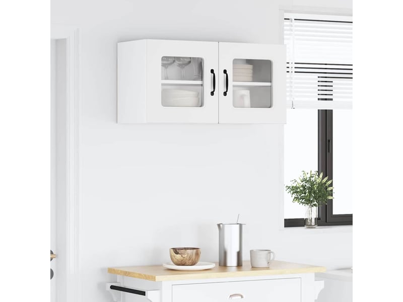  Meuble mural de cuisine | armoire de cuisine blanc 80x31x40cm shl6716  - Conforama D