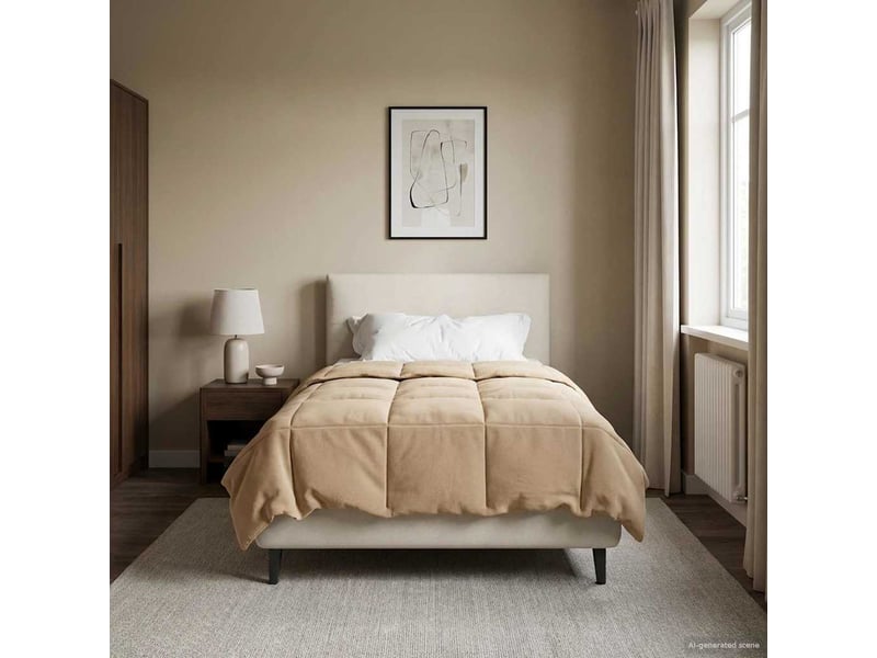 Duvet d'hiver - couette 155 x 220 cm hiver - couette microfibre (100% polyester) - Conforama D
