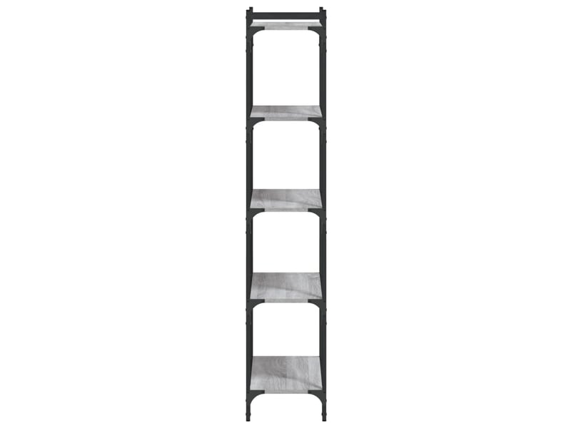  Bibliothèque à 5 niveaux, armoire à livres sonoma gris 60x30x154 cm  - Conforama E