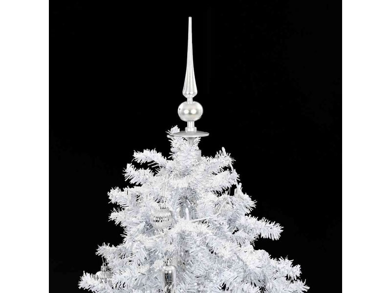  Arbre de noël, sapin de noël neigeux avec base de parapluie blanc 140 cm  - Conforama E
