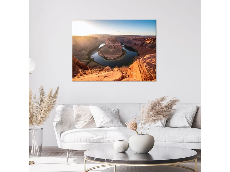  Tabelau sur toile, canyon et méandre de la rivière 120x80 1334478141 - Conforama B