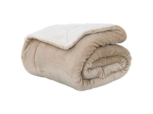 Plaid canapé beige 220x240 cm 2.67 kg polaire