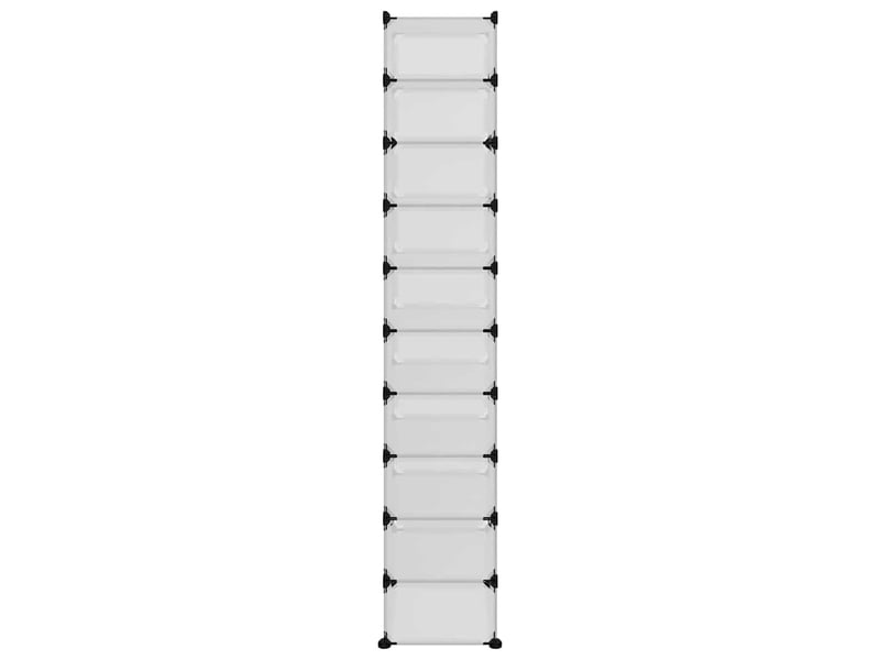  Meuble à chaussures, étagère à chaussures transparent 44x32x174 cm pp  - Conforama D