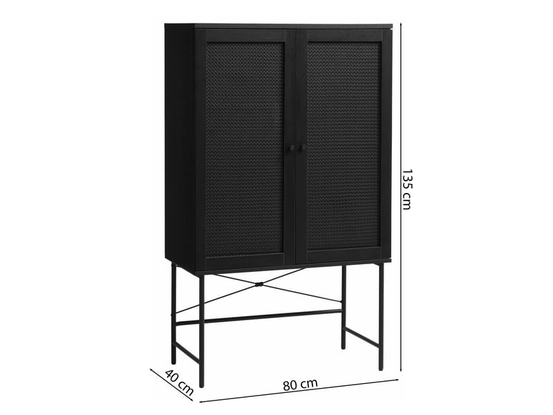  Selsey mogest - buffet - 80 cm - noir Mogest - Conforama D
