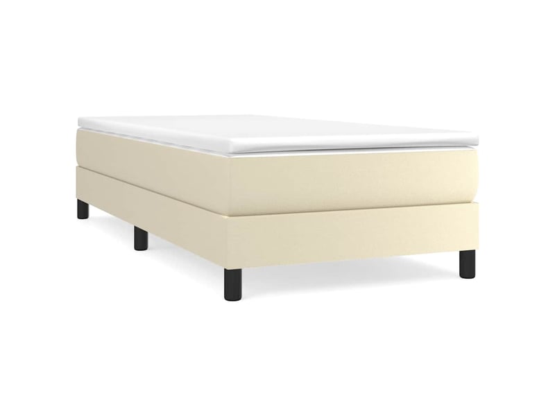  Lit simple- lit adulte -  cadre de lit à lattes crème 100x200 cm similicuir  - Conforama A